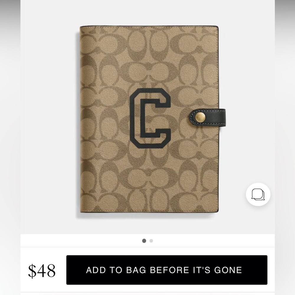 Notebook In Signature Canvas With Varsity Motif
(null) ‼️offers welcome ‼️